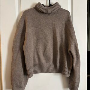 Cozy Brown Turtleneck Sweater